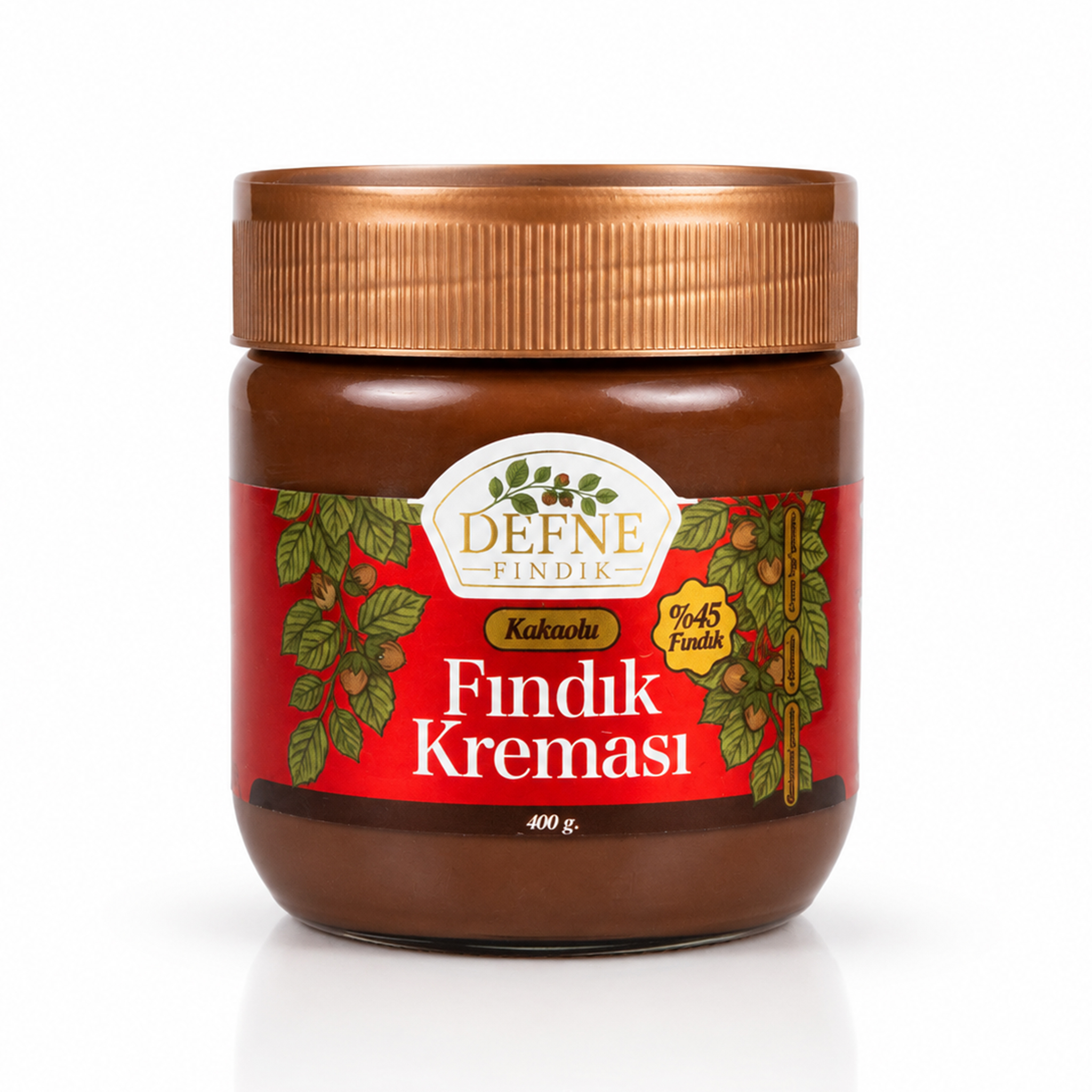 Kakaolu Fındık Kreması (%45 Fındık) 400 g.